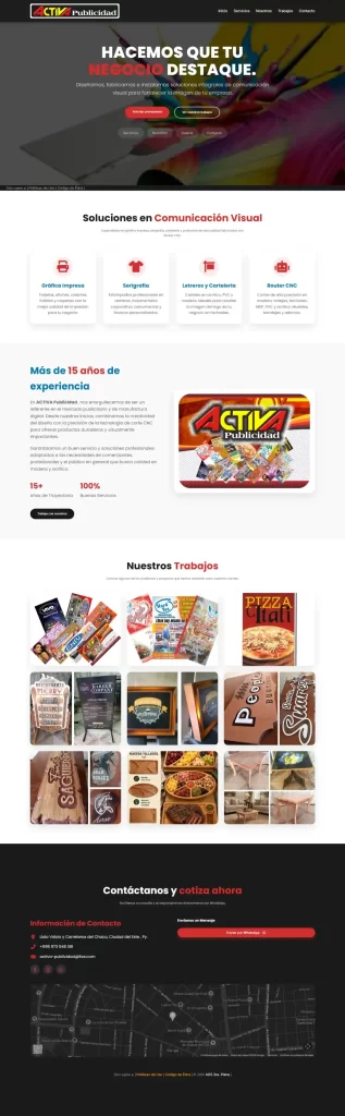 Diseño de pagina web, comercial, servicios, Catalogo Digital. ADS 3ra. Plana Diseño Web